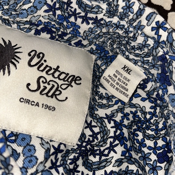 Vintage Silk Size XXL Short Sleeve Button Down Shirt - Picture 12 of 12